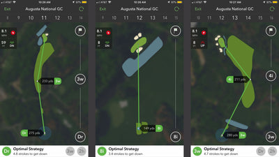How well do Arccos Caddie users play Augusta National?